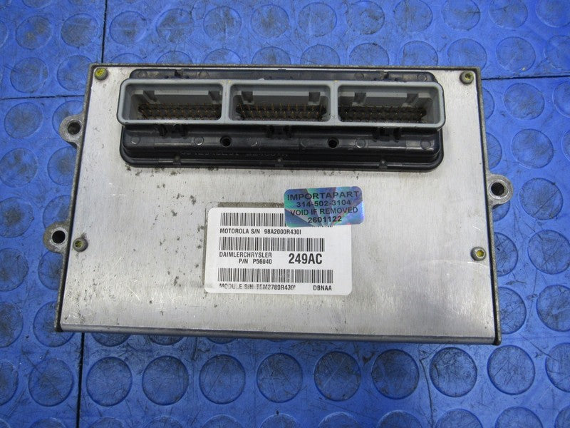 PLUG & PLAY 01 Dodge Durango 4.7L Engine Computer ECU 56040249 PROG 11
