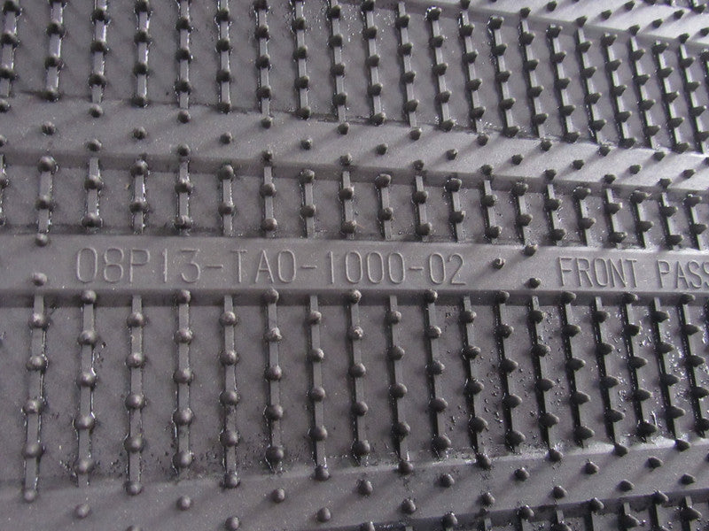 08-12 Honda Accord Sedan Accessory Black Rubber All Season Floor Mats 