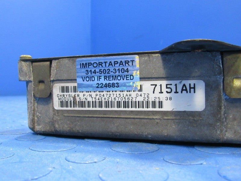 PLUG & PLAY 98 Caravan Voyager 2.4L Engine Computer ECU 04727151 PROG 