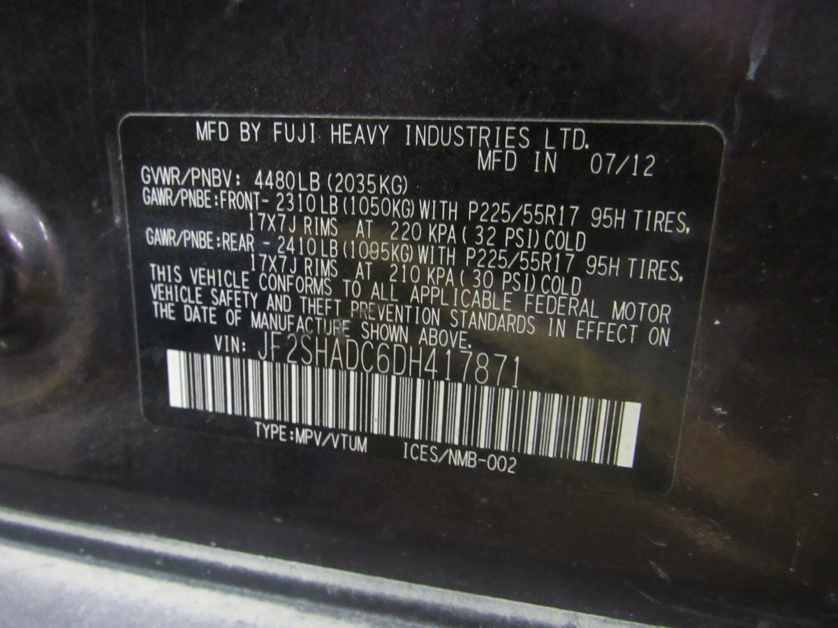 2013 Subaru Forester FB25 211k - PART OUT — photo 6