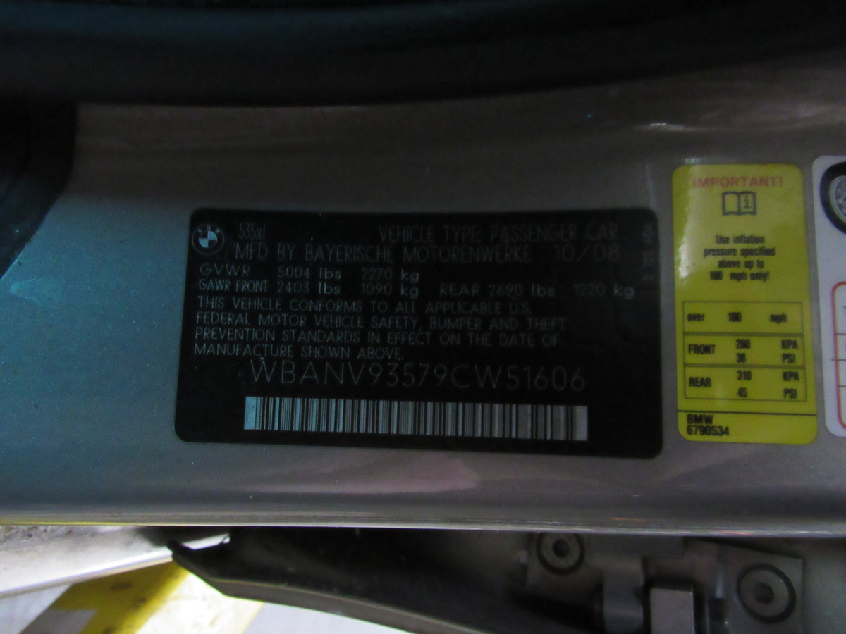 2009 BMW 535XI  E60 - PART OUT — photo 7