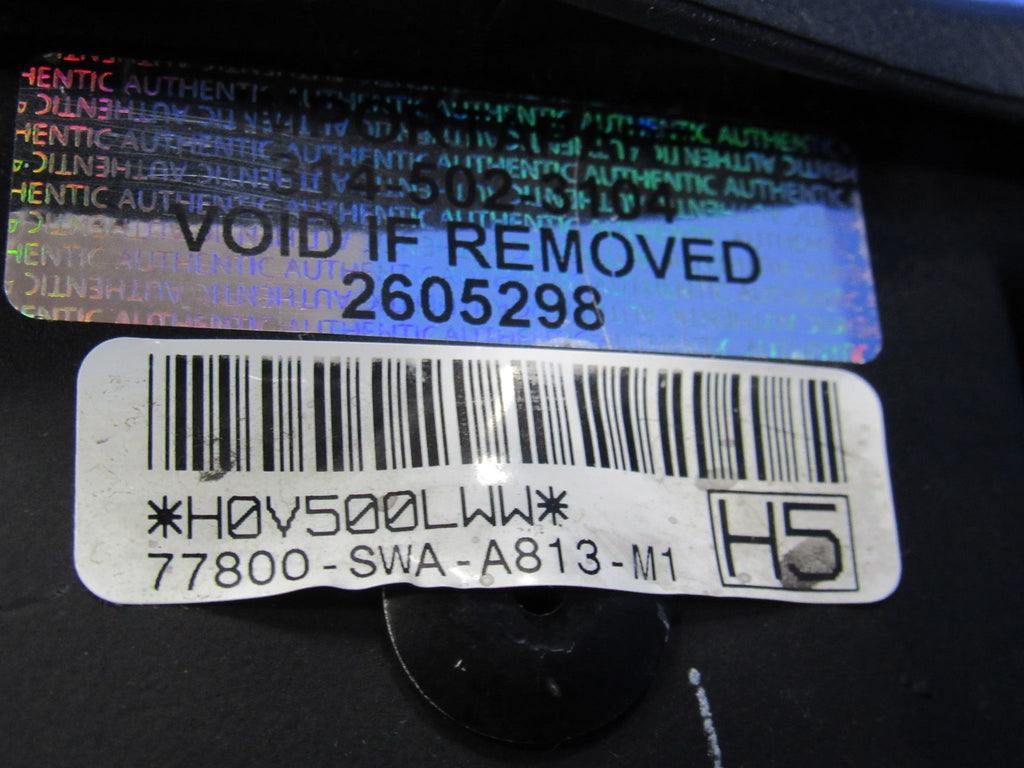 2007-2009 Honda CR-V Driver Steering Wheel Mounted Airbag Air Bag Black 5298