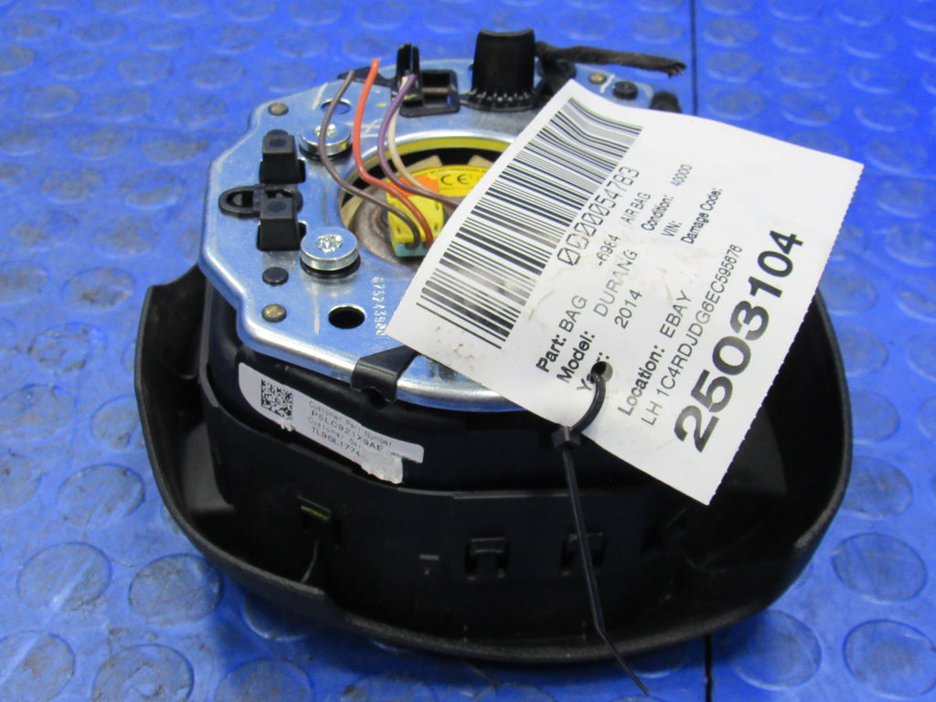 2014-2015 Dodge Durango Driver LH Left Steering Wheel Airbag Air Bag Black 3104