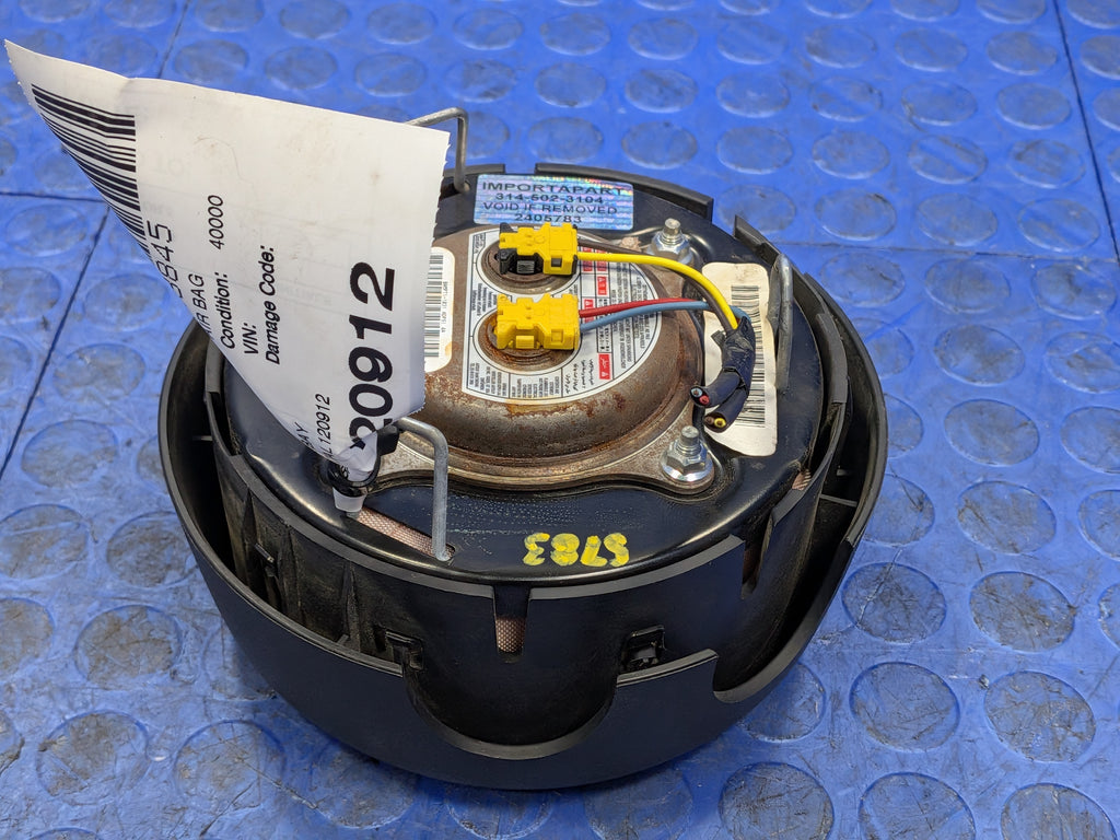 2010 Jeep Wrangler JK Driver Steering Wheel Mounted Air Bag Airbag Black 5783
