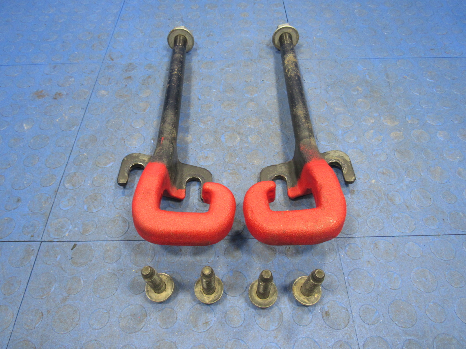 15-22 Jeep Renegade Compass Left Right Front Bumper Tow Hooks Pair